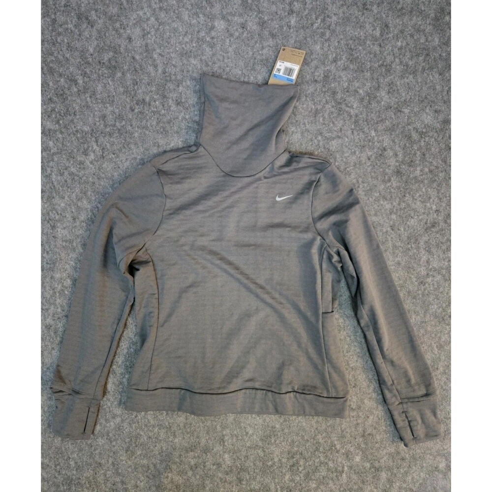 Nike Sweater Womens M Therma-FIT Swift Element Turtleneck Running Top FB5306-084